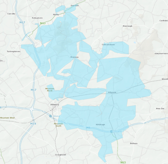 Mid-Galway map