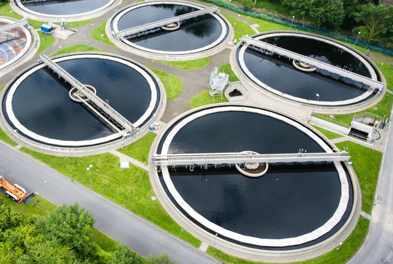 A water treatment plant