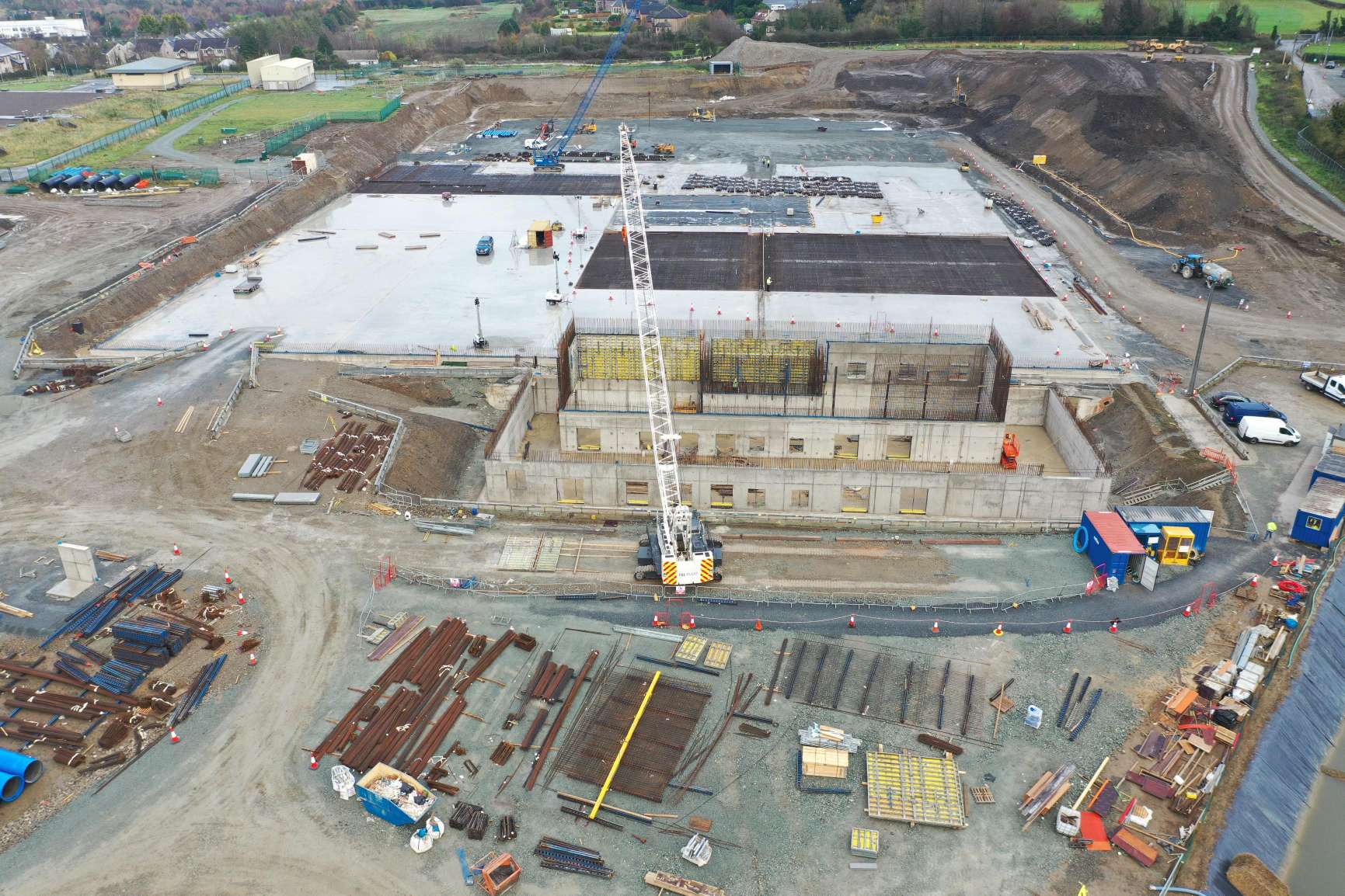 Construction of a reservoir in Saggart