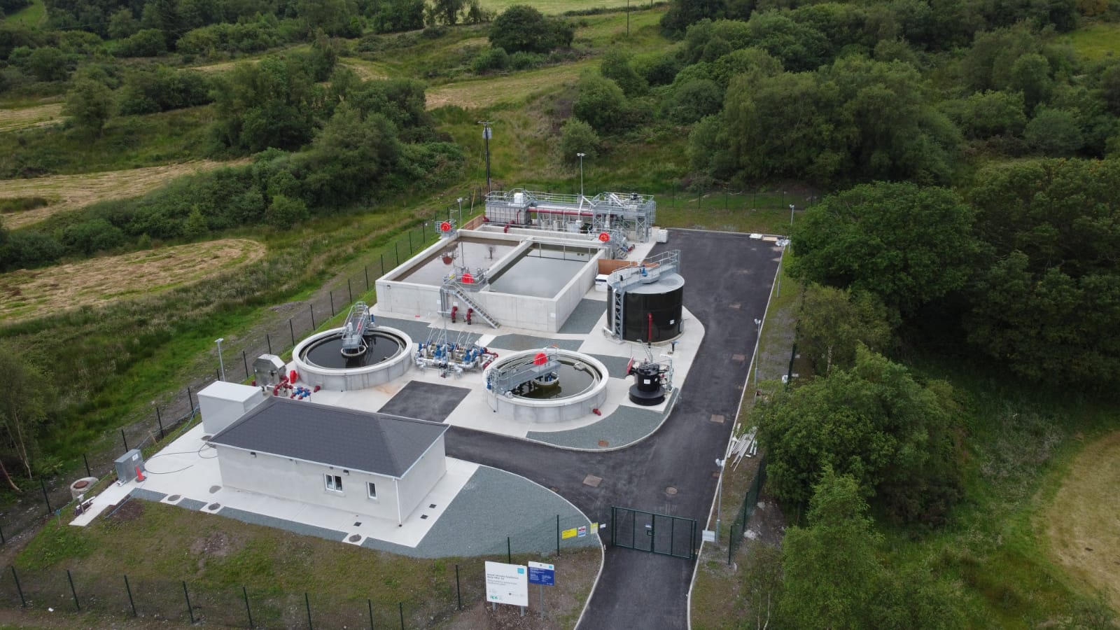 A water treatment plant