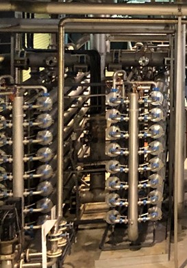 Ultrafiltration membrane units in Portloman water treatment plant